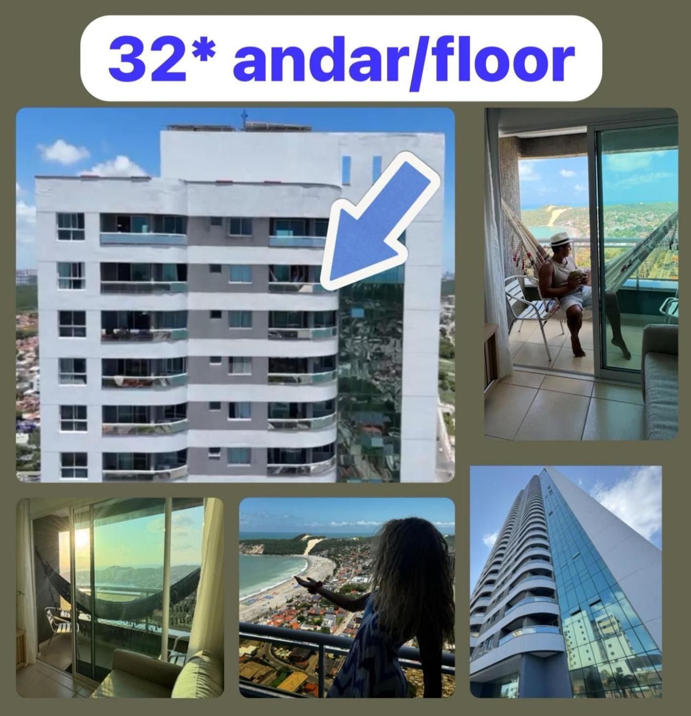 纳塔耳Incrivel Vista Vip De Ponta Negra - Morro Do Careca Do 32º Andar公寓 外观 照片